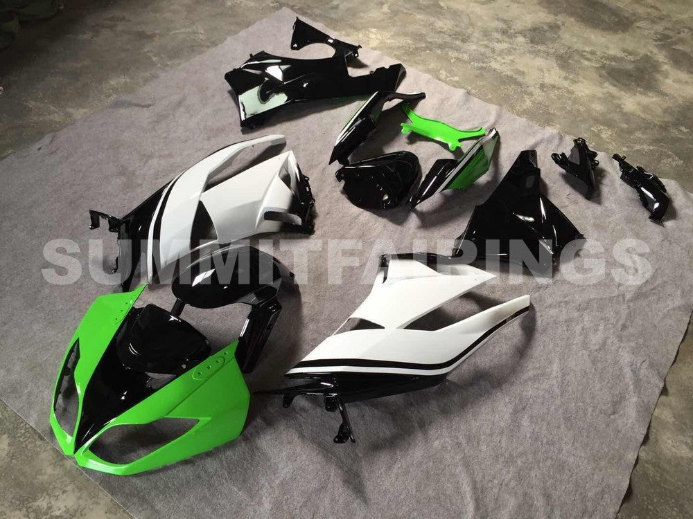 2009-2012 Fairings For Kawasaki ZX6R ZX636 Green White Black Ninja