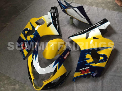 Fairings For Suzuki GSX-R600 / 750, 2004-2005 - Yellow, White & Blue