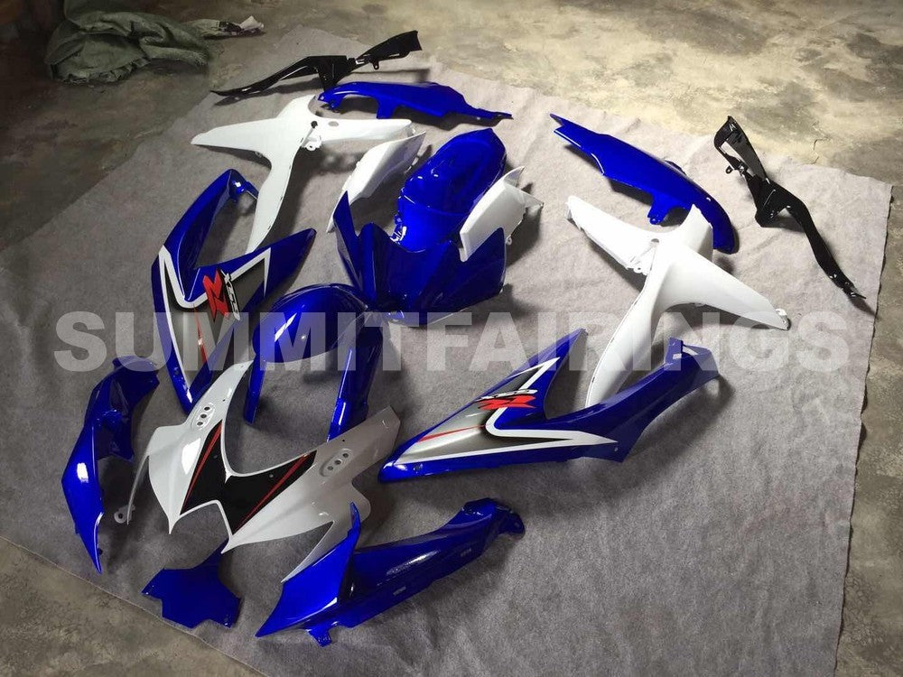 Fairings For Suzuki GSXR 600 750 White & Blue GSXR (2008-2009-2010)