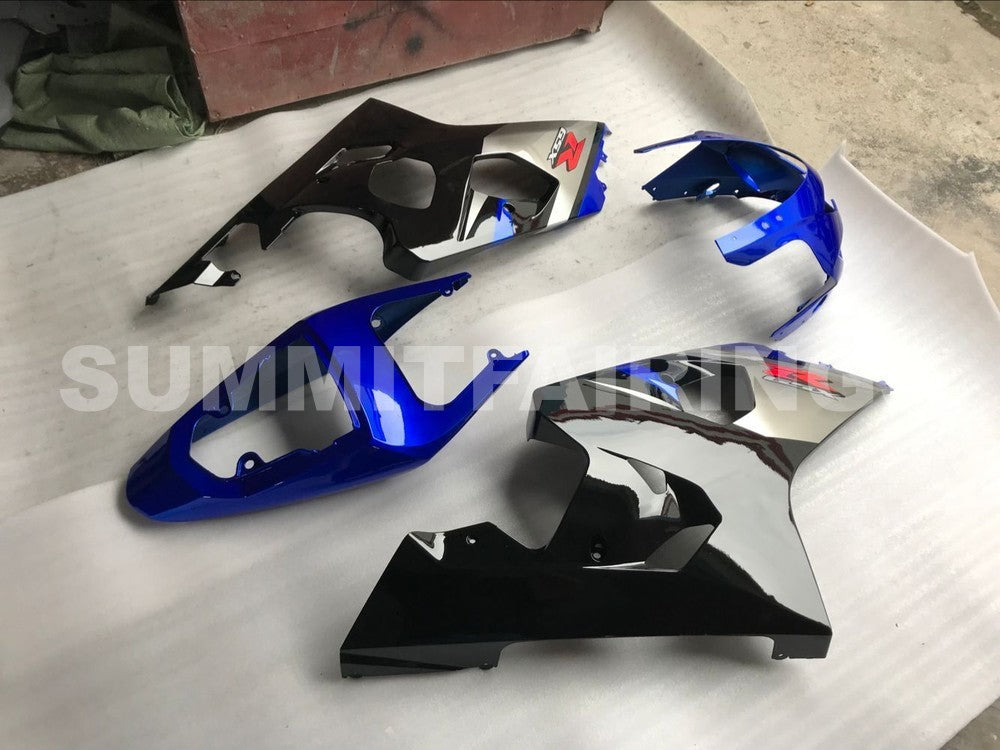 Fairings For Suzuki - GSXR600-750 K4 04-05 Black and Blue