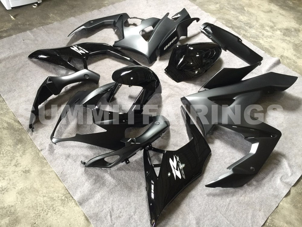 Fairings For Suzuki GSX-R1000, 2005-2006 - Gloss Black Matte Black
