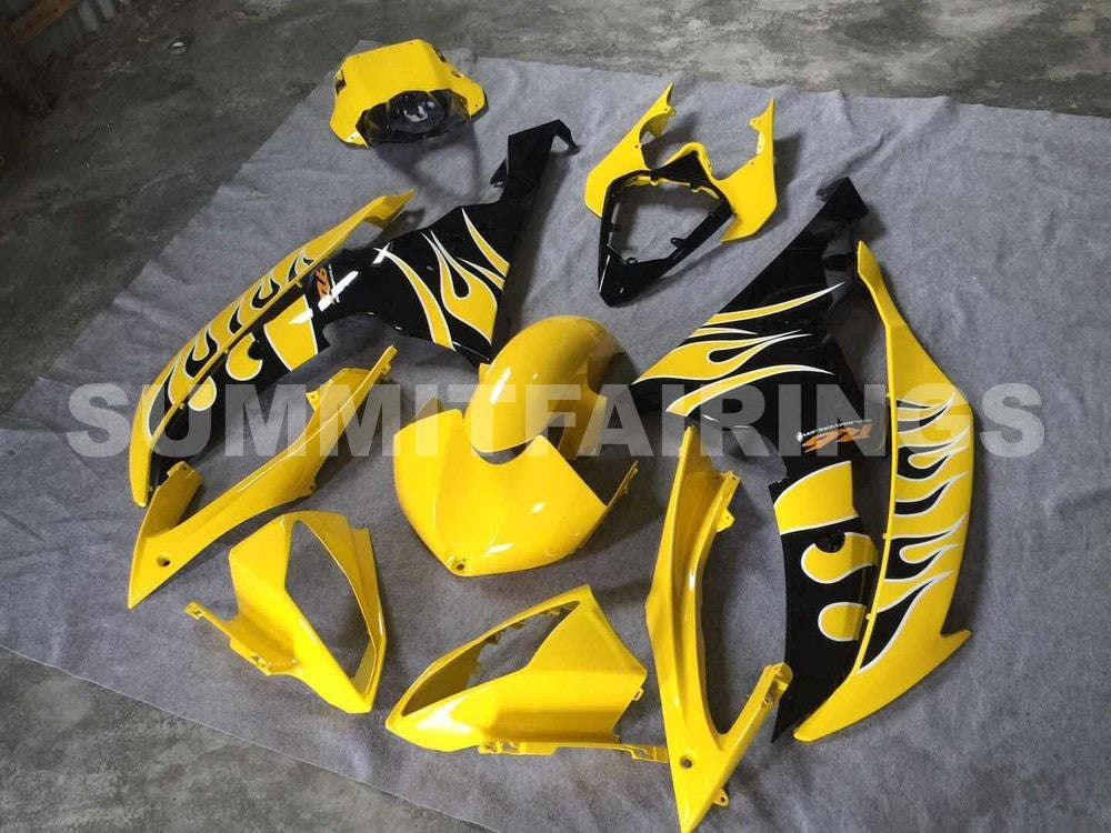 2008-2012 Fairings For Yamaha YZF-R6 Yellow & Black Flame R6