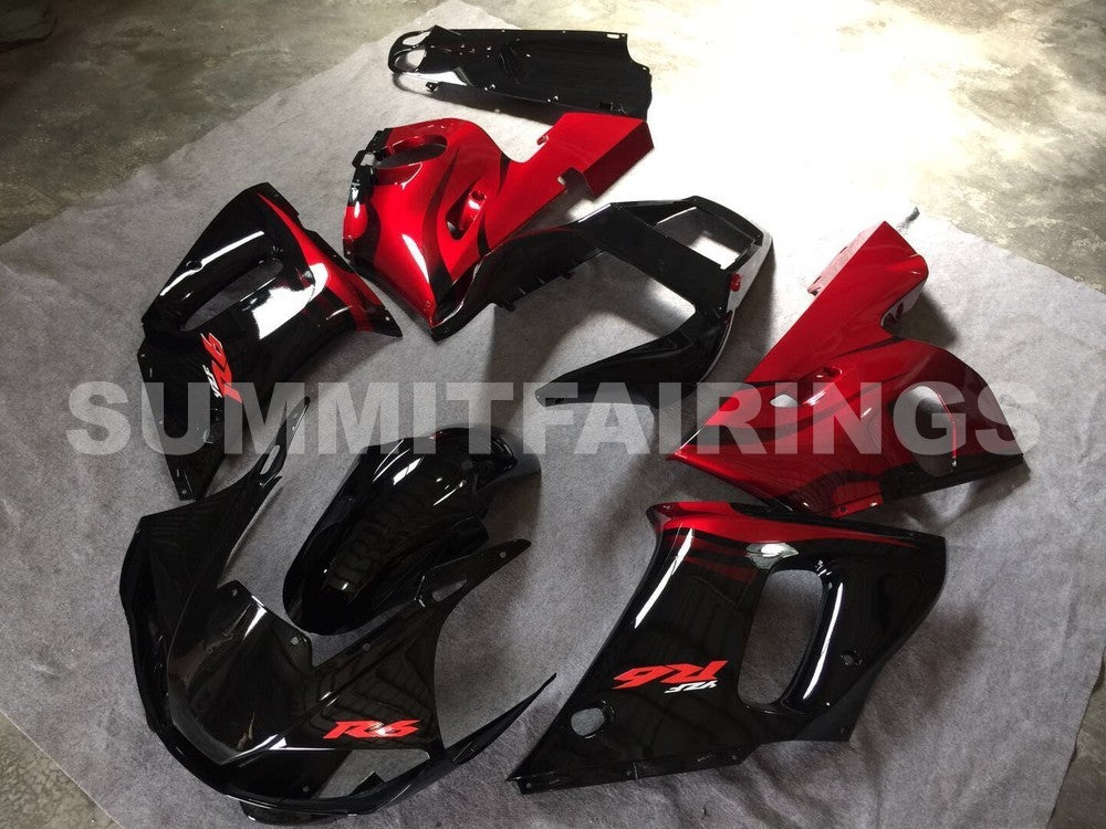 Fairings For Yamaha - YZF-600 R6 1998-2002 Red and Black