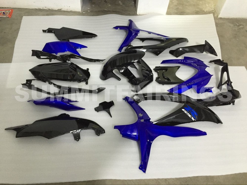 Fairings For Suzuki GSXR 600 750 Blue Black GSXR (2008-2009-2010)