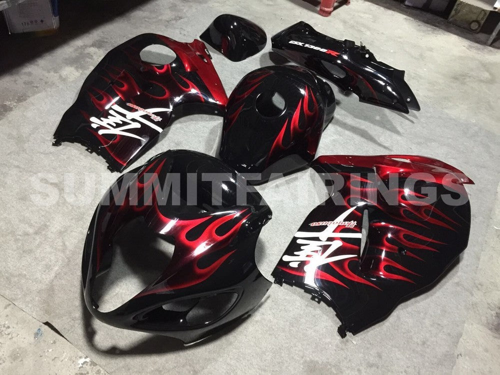 Fairings For Suzuki - GSXR1300 Hayabusa 1996-2007 Red Flame