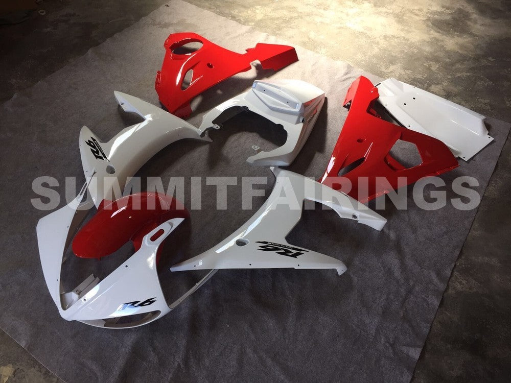 Fairings For Yamaha YZF-R6 White & Red R6 (2005)