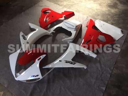 Fairings For Yamaha YZF-R6 White & Red R6 (2005)