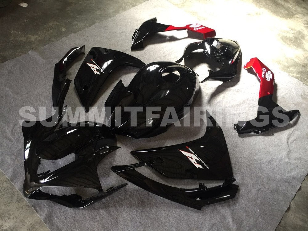 Fairings For Yamaha - YZF1000 R1 07-08 Black Red