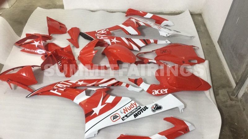 Fairings For Yamaha YZF-R6 Red White Star FIAT R6 (2006-2007)