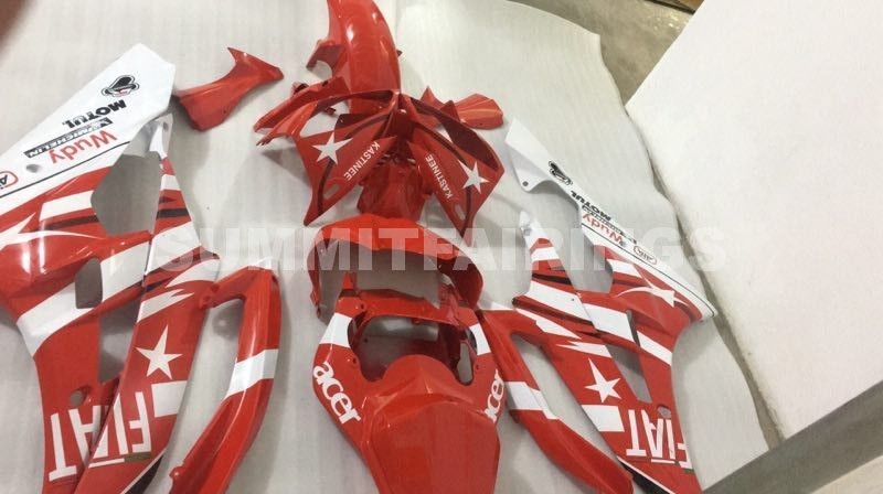 Fairings For Yamaha YZF-R6 Red White Star FIAT R6 (2006-2007)