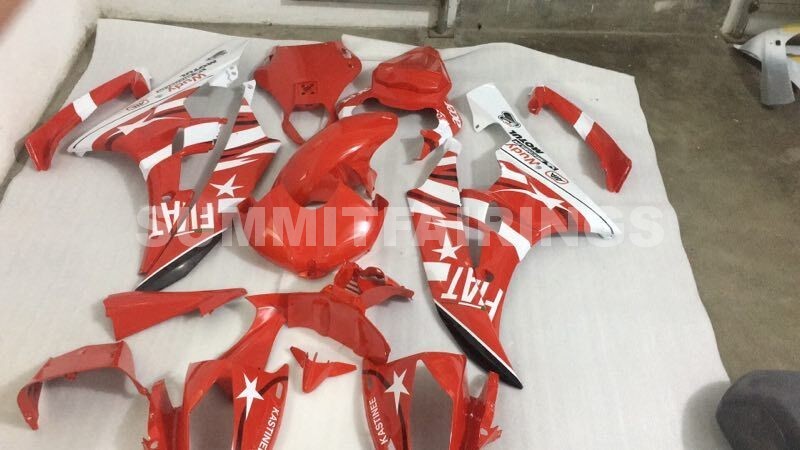Fairings For Yamaha YZF-R6 Red White Star FIAT R6 (2006-2007)