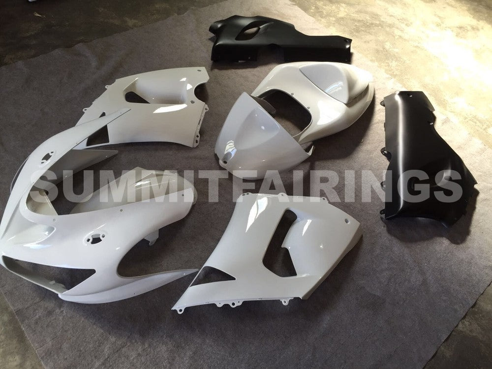 Fairings For Kawasaki ZX6R 636 Pure White ZX6R Ninja (2005-2006)