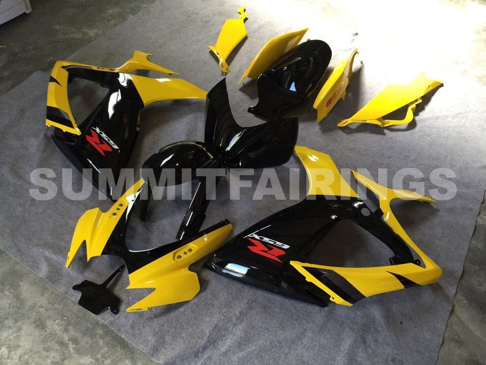 Fairings For Suzuki GSXR 600 750 Black & Yellow GSXR (2008-2009-2010)