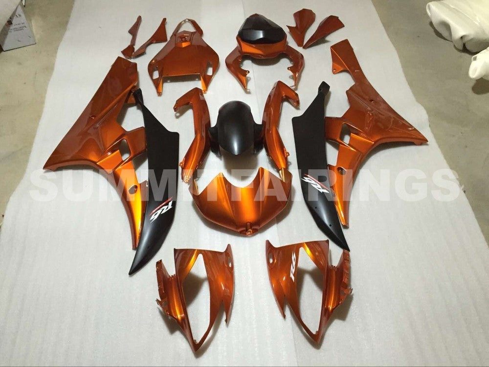 Fairings For Yamaha R6, 2006-2007 - Orange & Matte Black