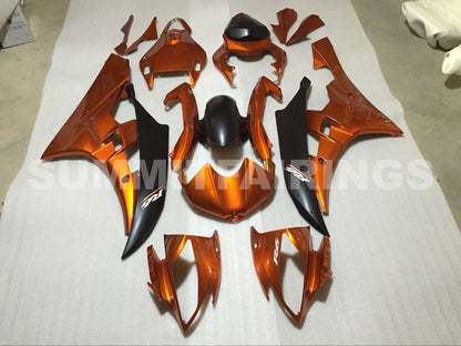 Fairings For Yamaha R6, 2006-2007 - Orange & Matte Black