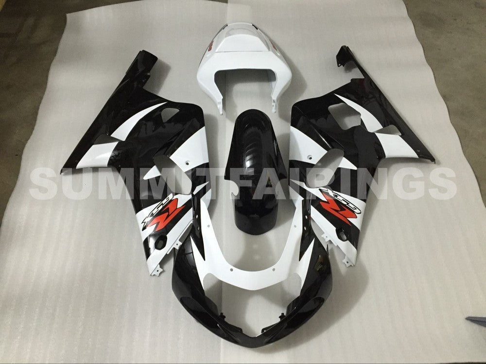 Fairings For Suzuki GSXR 600 Black & White GSXR (2001-2003)