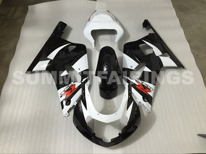Fairings For Suzuki GSXR 600 Black & White GSXR (2001-2003)