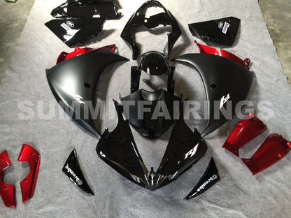 Fairings For Yamaha R1, 2009-2012 - Matte Black Gloss Black