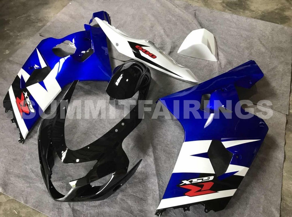 Fairings For Suzuki GSXR 600 750 Blue White Black GSXR (2004-2005)