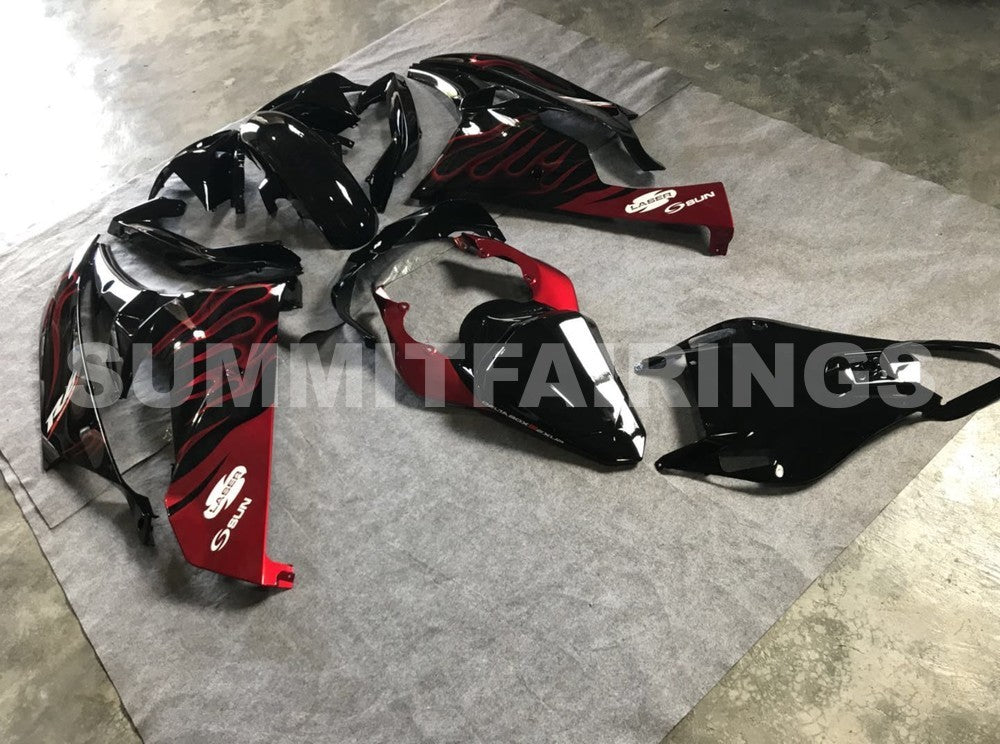 Fairings For Yamaha YZF-R6 Black & Red Flame R6 (2006-2007)