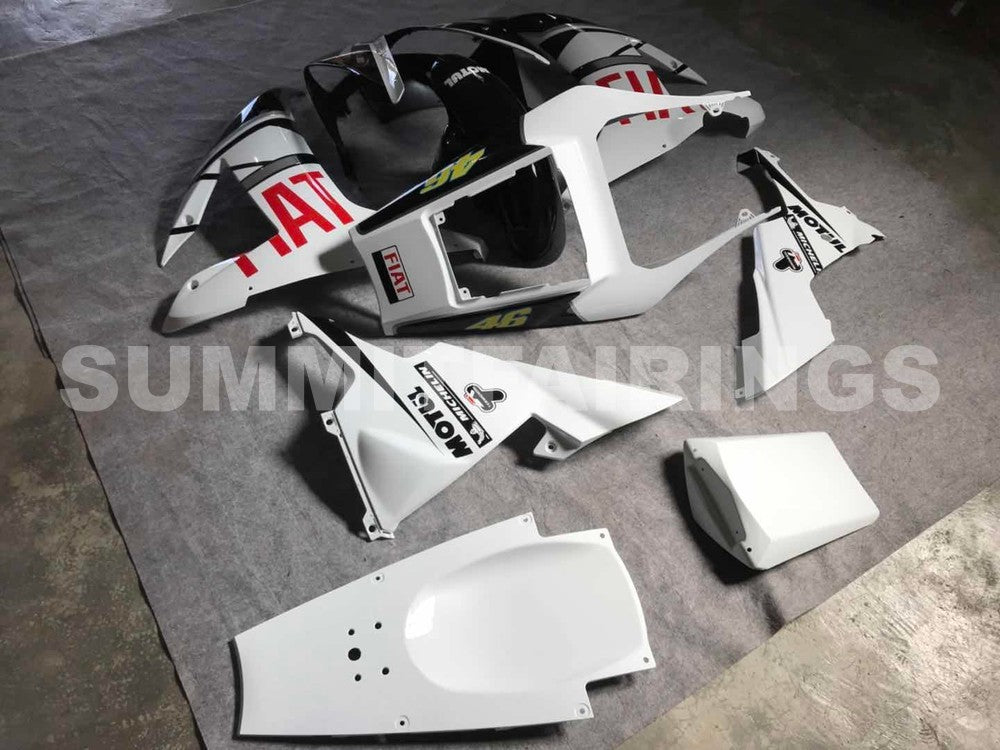 Fairings For Yamaha YZF-R1 Black White No.46 FIAT (2002-2003)