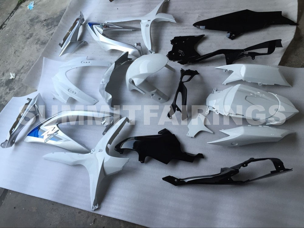 Fairings For Suzuki GSXR 600 750 Silver White GSXR (2008-2009-2010)