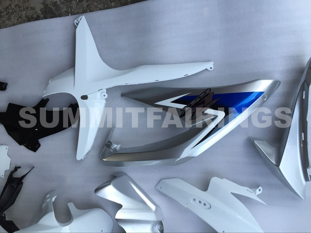 Fairings For Suzuki GSXR 600 750 Silver White GSXR (2008-2009-2010)