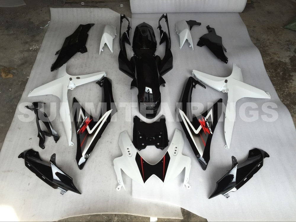 Fairings For Suzuki GSXR 600 750 White & Silver GSXR (2008-2009-2010)