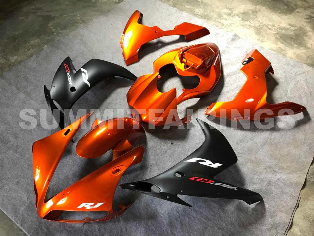 Fairings For Yamaha - YZF1000 R1 04-06 Orange Black