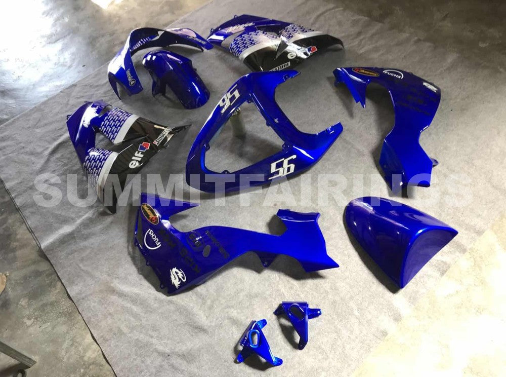 Fairings For Kawasaki ZX 10R Blue Black No.56 Nakano (2006-2007)
