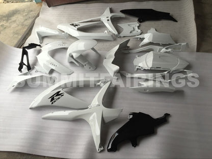 Fairings For Suzuki GSXR 600 750 Pure White Black GSXR (2008-2009-2010)