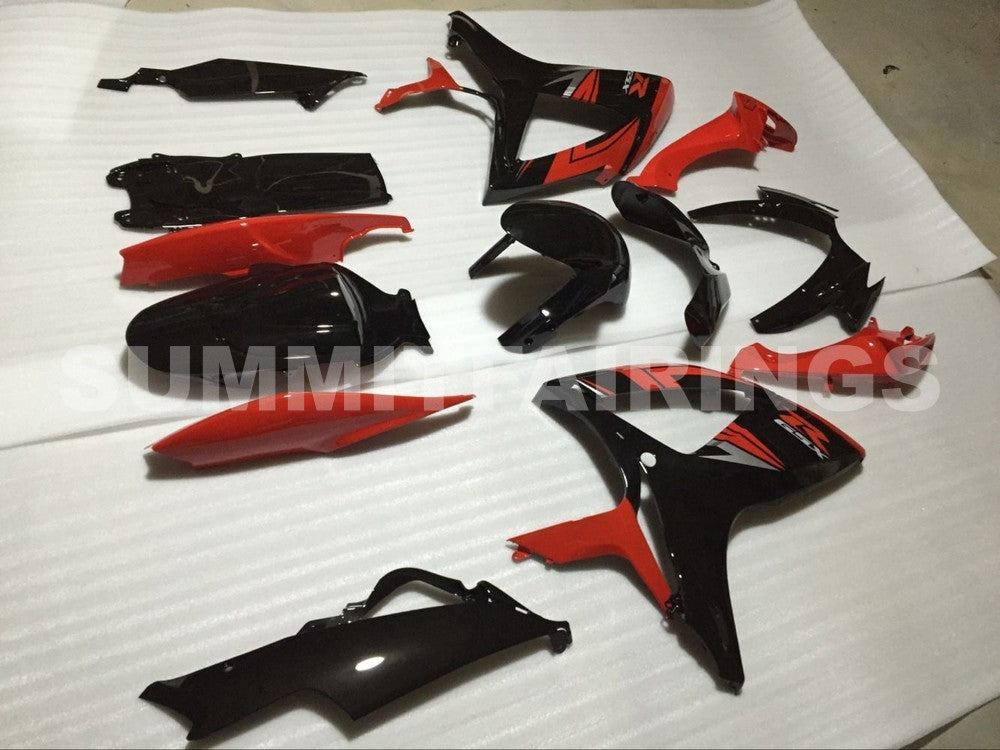 Fairings For Suzuki GSXR 600 750 Black & Red GSXR (2006-2007)