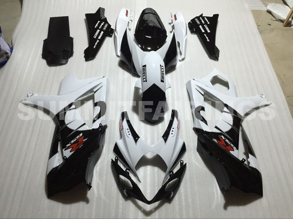 Fairings For Suzuki GSXR 1000 Black & White GSXR (2007-2008)