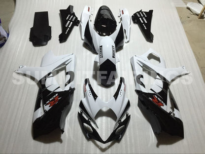 Fairings For Suzuki GSXR 1000 Black & White GSXR (2007-2008)