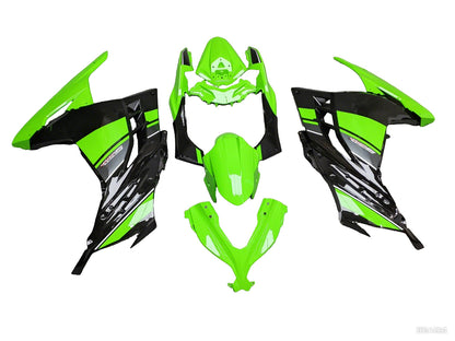 Fairings For Plastics Kawasaki Ninja 300R EX300R Green Black Ninja (2013-2014)