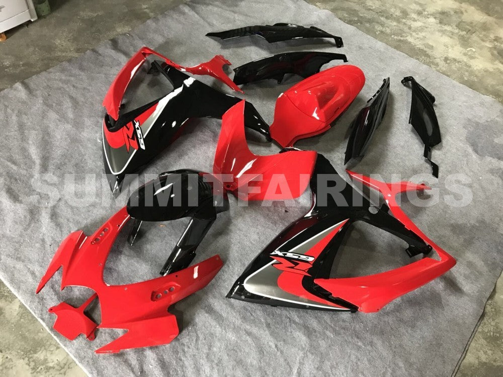 Fairings For Suzuki - GSXR600-750 K6 06-07 Black and Red