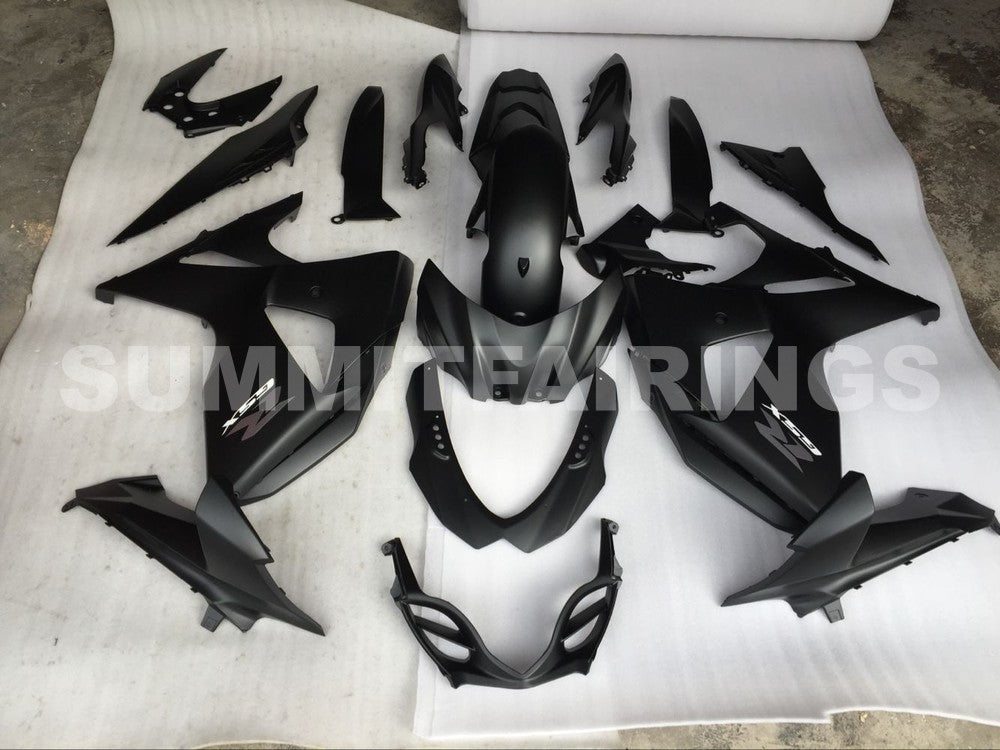 Fairings For Suzuki - GSXR1000 K9 09-16 Matt Blcak & Silvery Decals