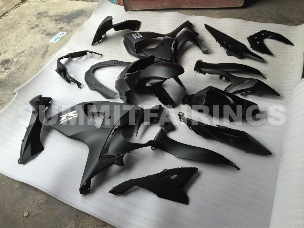 Fairings For Suzuki - GSXR1000 K9 09-16 Matt Blcak & Silvery Decals