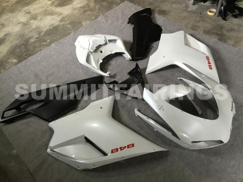 Fairings For Ducati 1098 1198 848 (2007-2011) Pearl White Matte Black