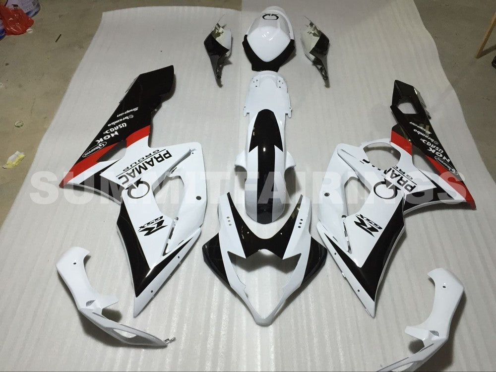 Fairings For Suzuki GSXR 1000 White Black Pramac (2005-2006)