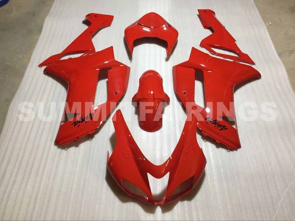 6セット Fairings For Kawasaki ZX6R ZX636 Red Ninja ZX6R (2007-2008