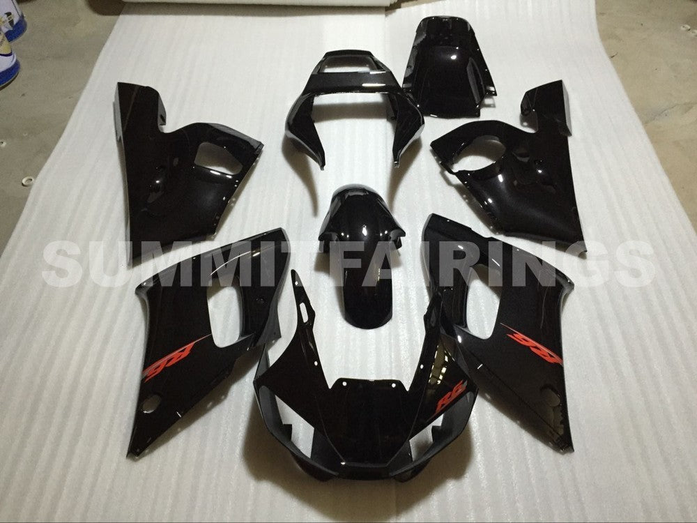 Fairings For Yamaha - YZF-600 R6 1998-2002 Gloss Black Red Decals