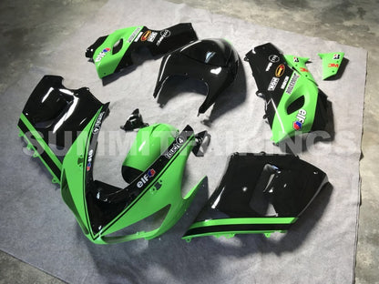 Fairings For Kawasaki ZX6R 636 Green Black Kawasaki (2005-2006)