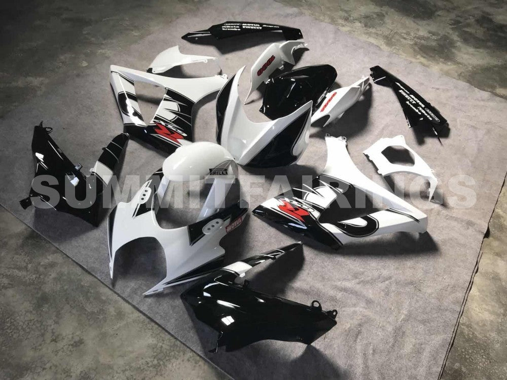 Fairings For Suzuki GSXR 1000 Black & White GSXR (2007-2008)
