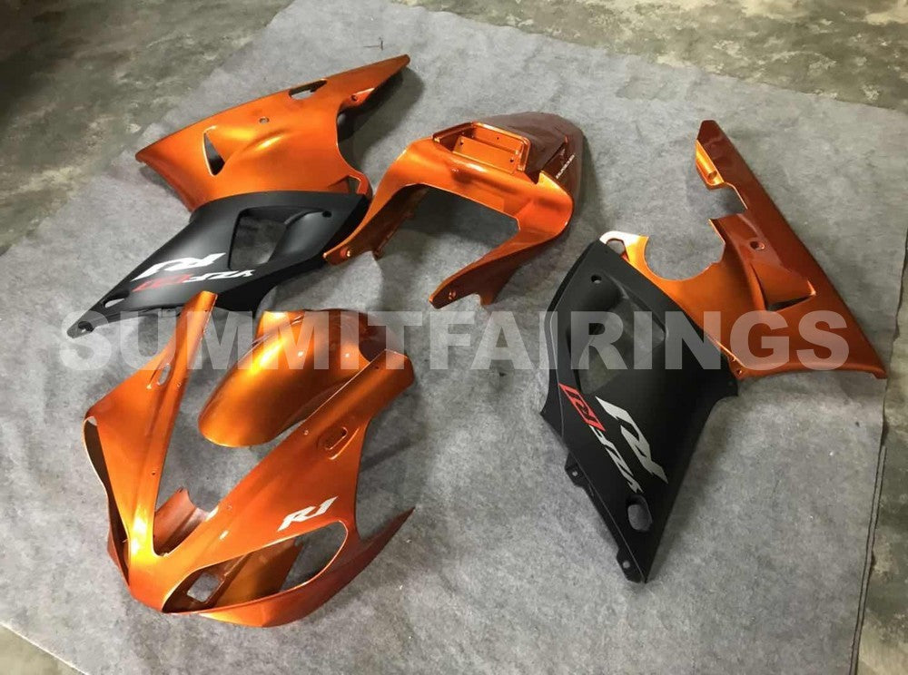 Fairings For Yamaha - YZF1000 R1 00-01 Orange and Black