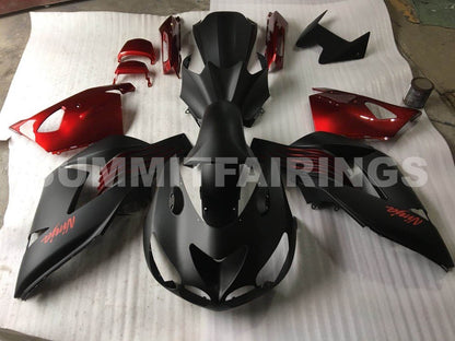 Fairings For Kawasaki ZX-14R, 2006-2011 - Matte Black & Red
