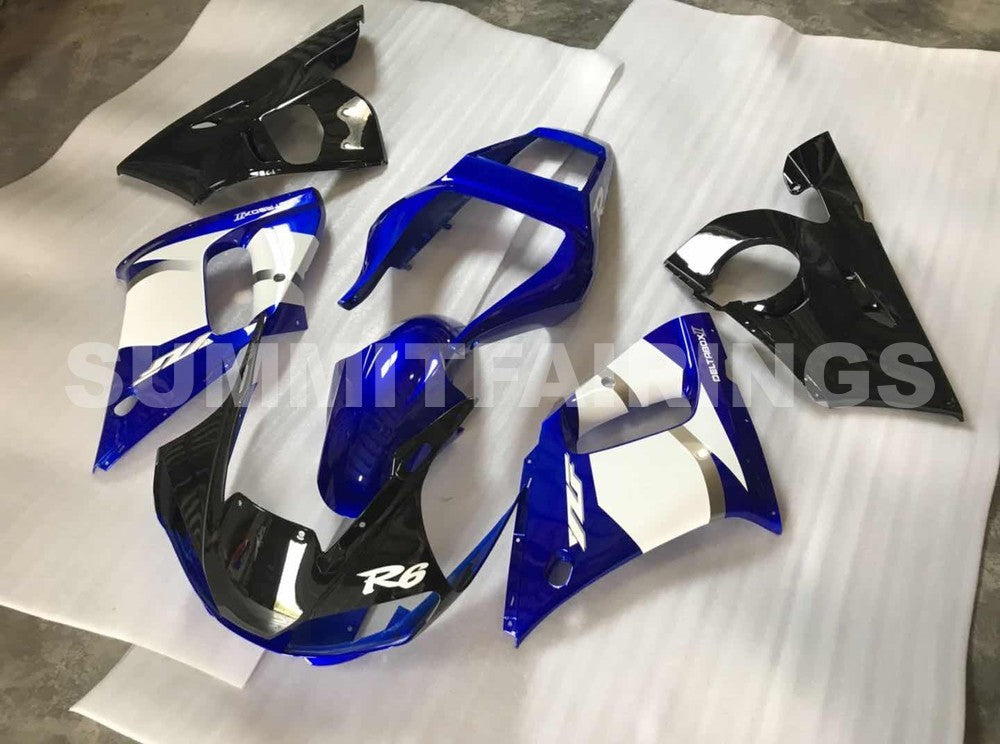 Fairings For Yamaha - YZF-600 R6 1998-2002 Black and Blue