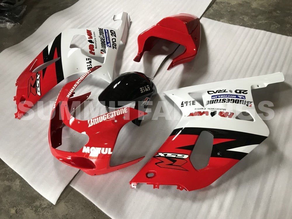 Fairings For Suzuki - GSXR600-750 K1 2001-2003 Red & White