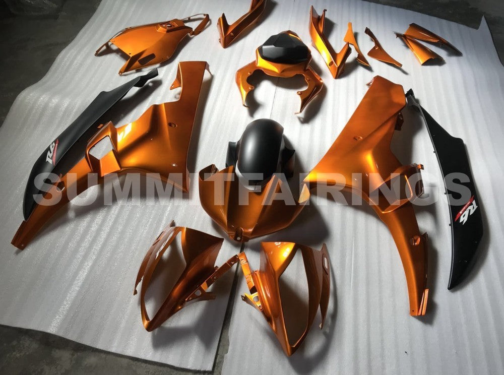 Fairings For Yamaha R6, 2006-2007 - Orange & Matte Black