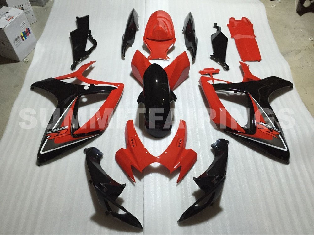 Fairings For Suzuki - GSXR600-750 K6 06-07 Black and Red